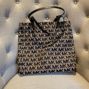 Michael Kors Black Monogram Tote